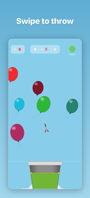 Swipe to throw